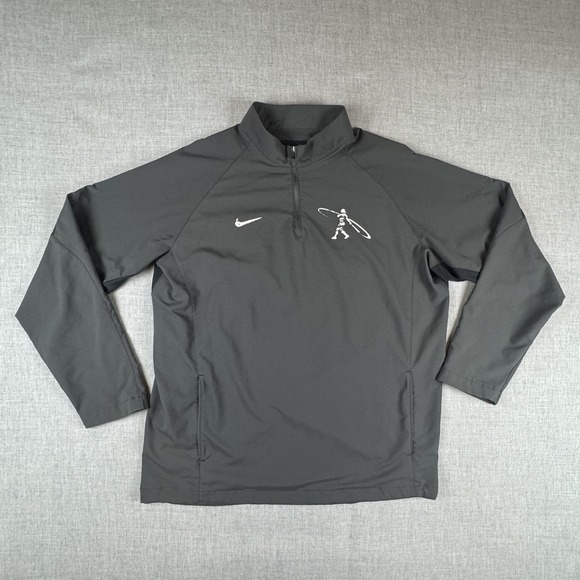 Nike Other - Nike Swingman Windbreaker Jacket Mens Large Gray 1/4 Zip Ken Griffey Jr Pullover